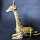 Złota żyrafa z mosiądzu ręcznie rzeźbiona, (4) - Inne