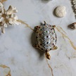 Figurka żółwia z kryształami Swarovskiego - Capodimonte - Made In Italy, (2) - Ceramika
