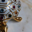 Figurka żółwia z kryształami Swarovskiego - Capodimonte - Made In Italy, (4) - Ceramika